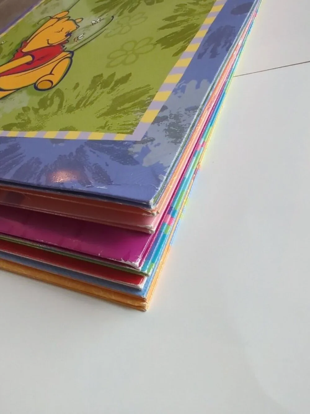 Vtg Lot Of 9 Disney's Winnie the Pooh Mixed Brand Folders for 3 Ring Binders
